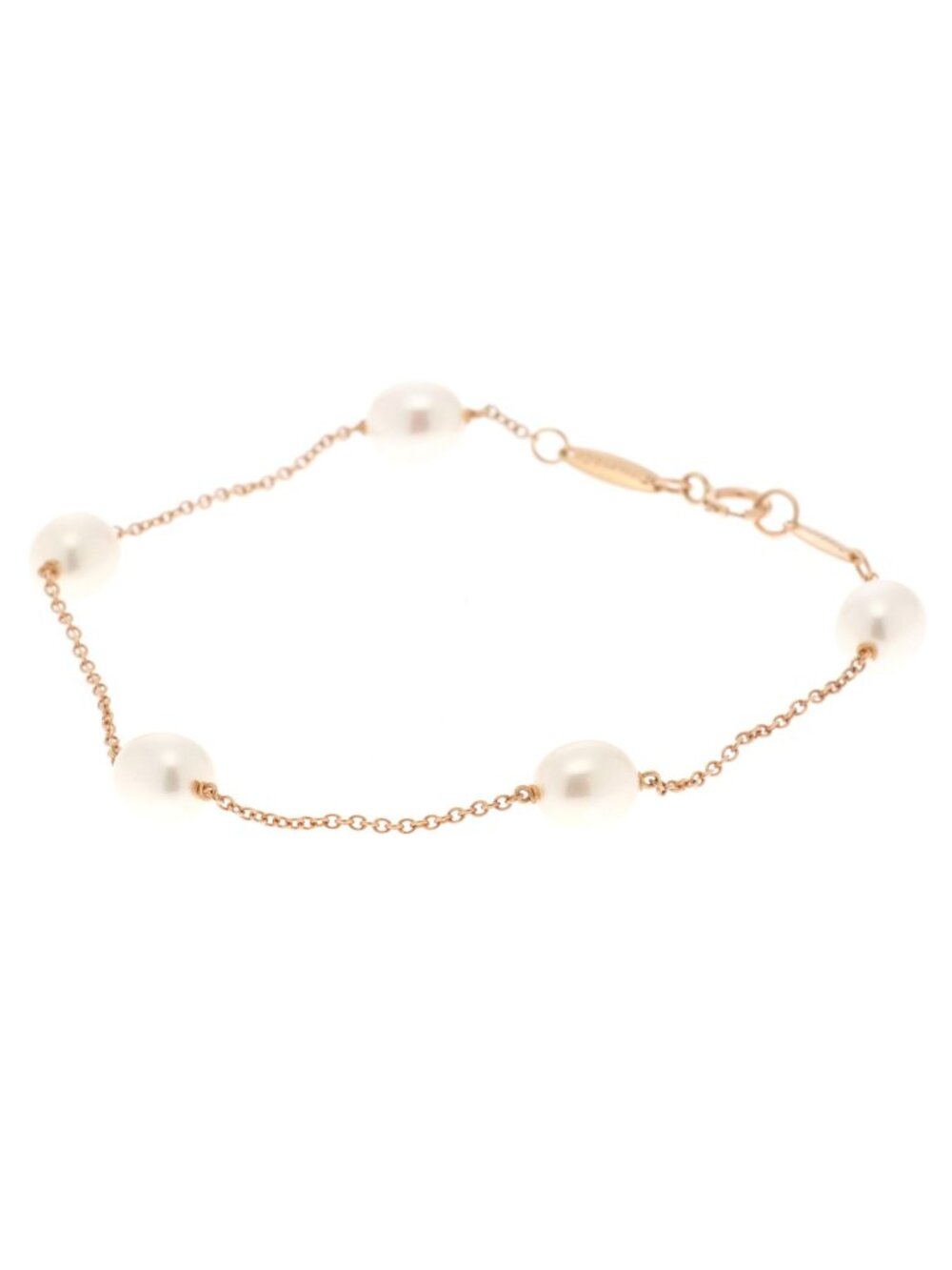 Tiffany & Co Pearl by the Yard BL PG P Bracelet 18k Pink Gold 18k